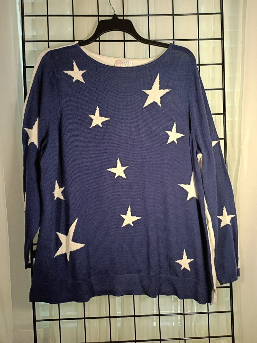 Belle Beach by Kim Gravel Lightweight Knit Sweater, Size XL.